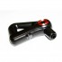Электрический перкуссионный массажер триггерных точек Massage Gun 8891 9 насадок для ног, спины, шеи Черный с красным