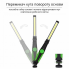 Фонарь аккумуляторный WORKLIGHT-W55-COB поворот 180º с магнитом фонарик Зелёный