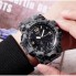 Часы наручные мужские SKMEI 1155BCMGY с подсветкой Серый камуфляж