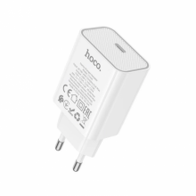 Сетевое зарядное устройство адаптер HOCO C143A 1Type-C, 20W/3A, поддержка быстрой зарядки Сетевое зарядное устройство адаптер HOCO C143A 1Type-C, 20W/3A, поддержка быстрой зарядки