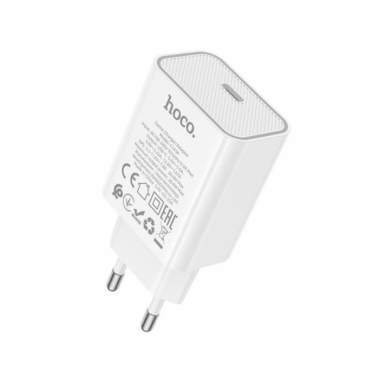 Сетевое зарядное устройство адаптер HOCO C143A 1Type-C, 20W/3A, поддержка быстрой зарядки