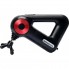 Электрический перкуссионный массажер триггерных точек Massage Gun 8891 9 насадок для ног, спины, шеи Черный с красным