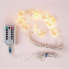 USB гирлянда штора 3х2 м (теплый белый) светодиодная с пультом Гирлянды от повербанка 200 LED диодов