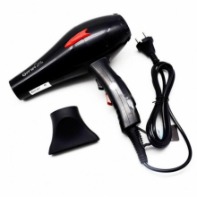 Фен для волос Gemei GM-1706 черный 1500w Фен для волос Gemei GM-1706 черный 1500w