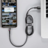 Кабель Baseus Halo Data Lightning 2.4A 1 м (CALGH-B01) Чёрный Оригинал
