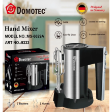 Ручной миксер Domotec MS-6629A 2400 Вт 5 скоростей двойные венчики + турбо режим Ручной миксер Domotec MS-6629A 2400 Вт 5 скоростей двойные венчики + турбо режим