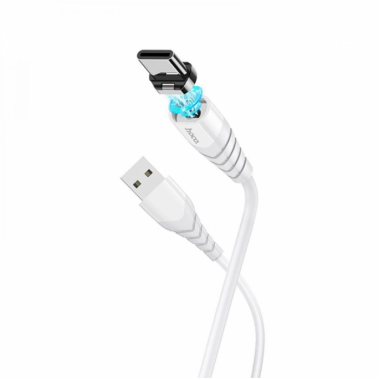 Кабель магнитный HOCO X63 Racer magnetic USB to Type-C 1m 3A Белый