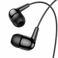 Проводные наушники вакуумные 3.5mm HOCO M97 Enjoy с микрофоном 1.2m Черные