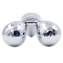 Ручной массажер для лица роликовый с 3D шариками Massager XC-206 Серебристый