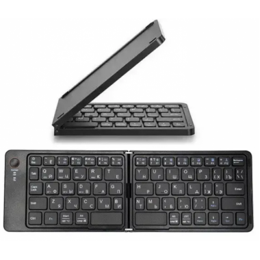 Клавиатура беспроводная bluetooth HB-028, раскладная, 67 клавиш, (Eng/Pyc), 283x95x9 мм Чёрная