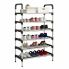 Полка стойка органайзер для обуви на 6 полок Shoe Rack TW555 Чёрная
