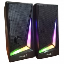Компьютерные колонки акустика 2.0 USB Music D9 MJ-100 с RGB подсветкой Компьютерные колонки акустика 2.0 USB Music D9 MJ-100 с RGB подсветкой