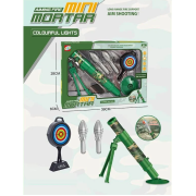 Миномет детский игрушечный 635 A 2 снаряда, мишень