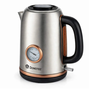 Электрический чайник Domotec MS-7849, нержавеющая сталь, 1,7 л, 2200 Вт.