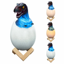 Детский светильник SUNROZ 3D Dinosaur Lamp лампа-ночник "Динозаврик в яйцо" с пультом ДУ