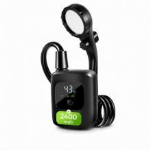 Переносной аккумуляторный душ Electric Outdoor Shower с силиконовым шлангом, 2400 mAh Черный Переносной аккумуляторный душ Electric Outdoor Shower с силиконовым шлангом, 2400 mAh Черный