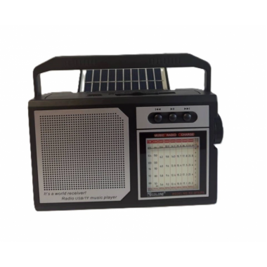 Радиоприемник солнечной панелью Golon KB RX BT 329 SOLAR с Bluetooth и USB/SD