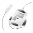 Игровая проволочная мышка HOCO GM31 Overlord luminous gaming 1200-3600DPI USB 1.4M для ПК/ноутбука с подсветкой Бело-Синяя
