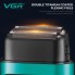 Электробритва шейвер для бороды, с USB, VGR V-307 / Аккумуляторная бритва / Триммер для лица Зелёный