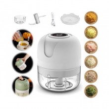 Кухонный мини измельчитель для продуктов, 250мл, от USB, Белый/Аккумуляторный блендер измельчитель для овощей Кухонный мини измельчитель для продуктов, 250мл, от USB, Белый/Аккумуляторный блендер измельчитель для овощей
