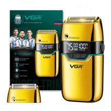 Электробритва VGR V-350 шейвер, двойное лезвие, 2 насадки, LED дисплей Золото Электробритва VGR V-350 шейвер, двойное лезвие, 2 насадки, LED дисплей Золото