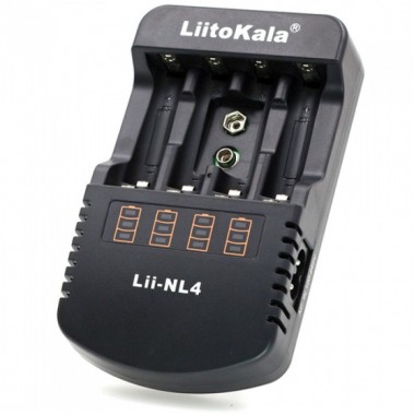 Зарядное устройство Liitokala Lii-NL4 для пальчиковых, минипальчиковых аккумуляторов и аккумуляторов Крона