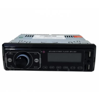 Автомагнитола 3887 ISO+FM+USB+SD+AUX+Bluetooth 4x50W 1Din магнитола с пультом  сенсорный дисплей