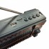 Радиоприёмник с солнечной панелью FM USB MicroSD и фонариком NS-8126S на аккумуляторе Чёрный