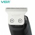 Аккумуляторная машинка триммер для стрижки волос и бороды с USB и LED дисплеем VGR V-975 Зелёный