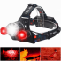 Фонарь налобный с красным светом PLD 3000-T6+2XPE (RED), 2x18650, ЗУ Type-C