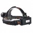 Фонарь налобный с красным светом 2117-T6+2COP (RED), 2x18650, ЗУ micro USB