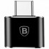 Переходник Baseus USB на Type-C MAX 2.4A Черный (CATOTG-01) Оригинал