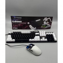 Проводная клавиатура мембранная с подсветкой + мышка RGB USB XSTRIKE X-1011 Комплект Проводная клавиатура мембранная с подсветкой + мышка RGB USB XSTRIKE X-1011 Комплект