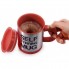 Кружка-мешалка чашка с крышкой SELF MUG 400мл Красная