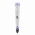 3D ручка для рисования с экраном 3д Ручка Pen3 MyRiwell с LCD дисплеем + трафарет Фиолетовая