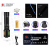 Фонарь ручной FLUORESCENCE BL-611-TG, индикация заряда, 1x26650/3xAAA, ЗУ Type-C, zoom