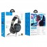 Игровые геймерские наушники для ПК с микрофоном и подсветкой HOCO W110 Черный