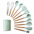 Набор кухонных принадлежностей 12 предметов силиконовый Kitchen Set Бирюзовый