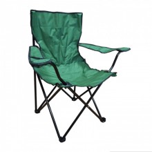 Стул раскладной со спинкой Camping quad chair HX 001 паук с подстаканником и чехлом Темно-зелёный Стул раскладной со спинкой Camping quad chair HX 001 паук с подстаканником и чехлом Темно-зелёный