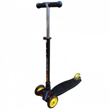 Самокат трёхколёсный 113-24505 Best Scooter MAXI Рама и руль - алюминий, высота руля регулируемая 67-90 см Чёрный
