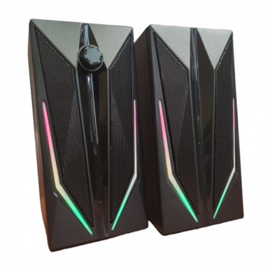 Компьютерные колонки акустика 2.0 USB Music D9 MJ-200 с RGB подсветкой
