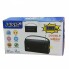 Радиоприёмник с солнечной панелью FM USB MicroSD и фонариком NS-222S на аккумуляторе Чёрный с красным