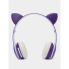 Беспроводные наушники с кошачьими ушками и RGB подсветкой Cat VIV-23M Фиолетовые