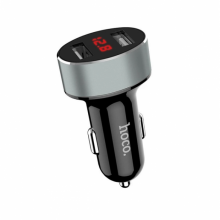 Автомобильное зарядное устройство от прикуривателя с вольтметром HOCO Z26 2USB 2,1A Чёрный Автомобильное зарядное устройство от прикуривателя с вольтметром HOCO Z26 2USB 2,1A Чёрный
