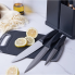 Силиконовый кухонный набор принадлежностей с деревянной ручкой Kitchenware Set 19 предметов Черный