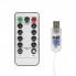 Светодиодная Гирлянда-Занавес Штора 3*2м 240LED USB c Пультом для Украшений Окон Жёлтая