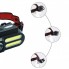 Фонарь налобный NF-611-1LM+2COB, 1x18650, ЗУ microUSB