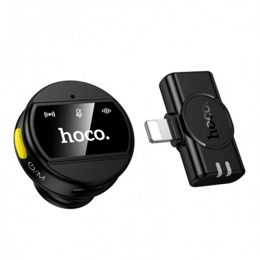 Беспроводной петличный микрофон HOCO L21 2.4G с разъёмом Lightning
