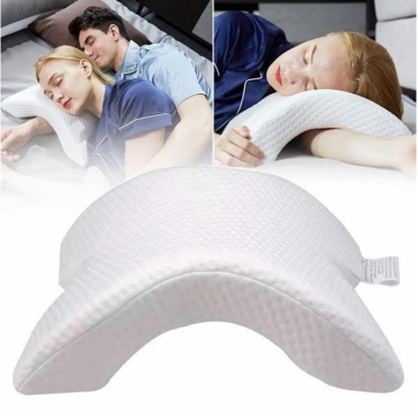 Ортопедическая изогнутая подушка для сна Nap pillow DL-137 с тоннелем для руки