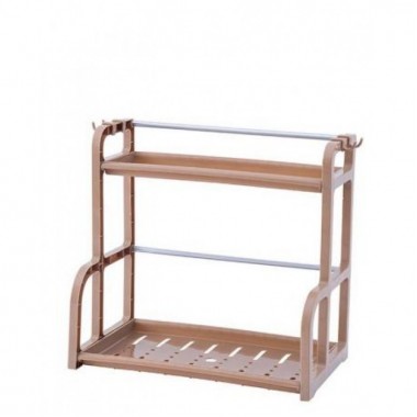 Стойка для специй Kitchen seasoning shelf Коричневая